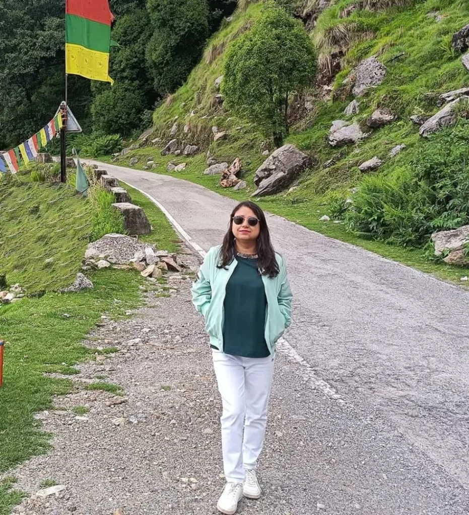 Jyoti Bora, co-founder of Eminent Web Solutions. Outdoors